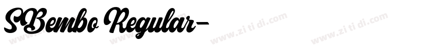 SBembo Regular字体转换